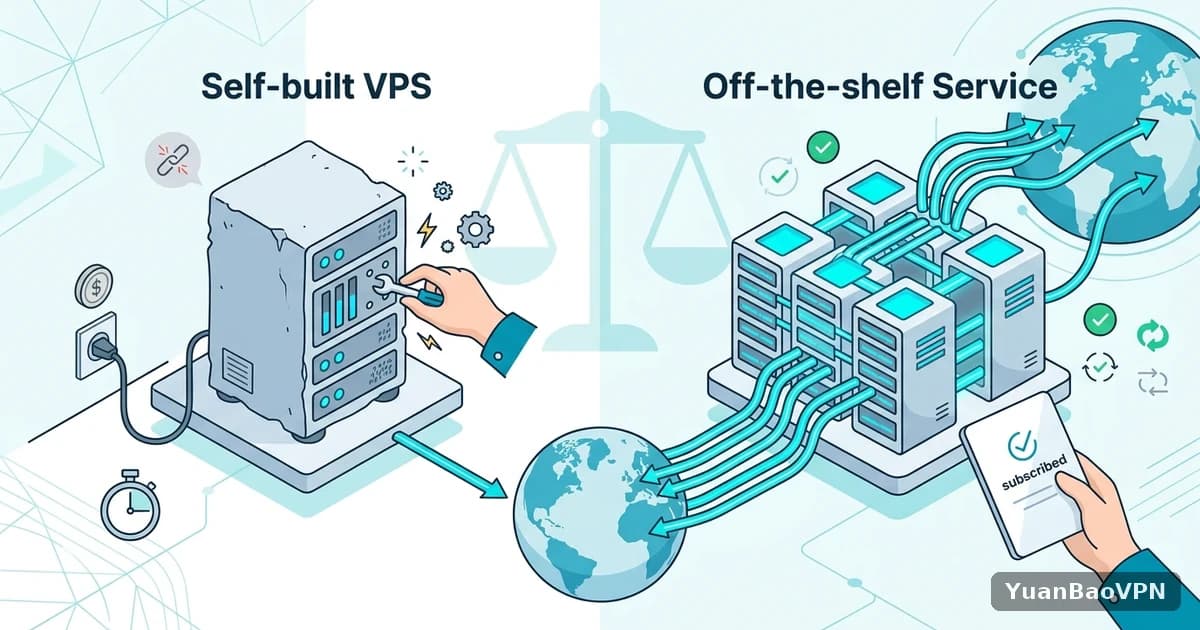 元宝VPN · 自己买VPS搭建代理划算吗？和成品服务比较后的真实成本核算