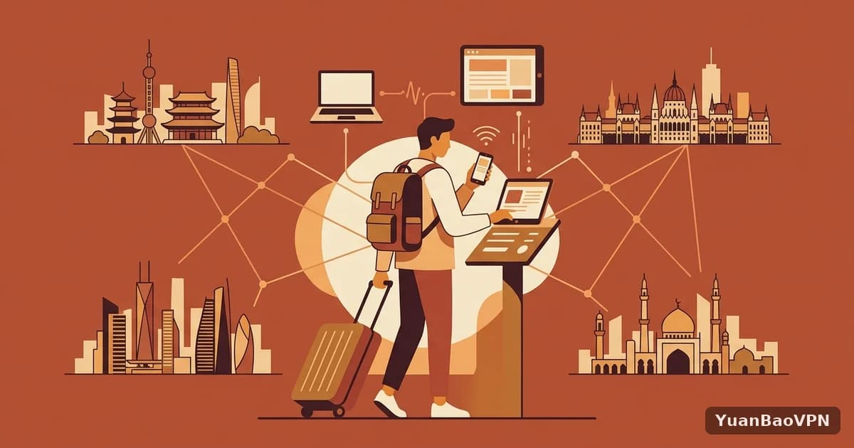 元宝VPN · 经常出差或多国旅居,网络工具该怎么选?数字游民实用清单