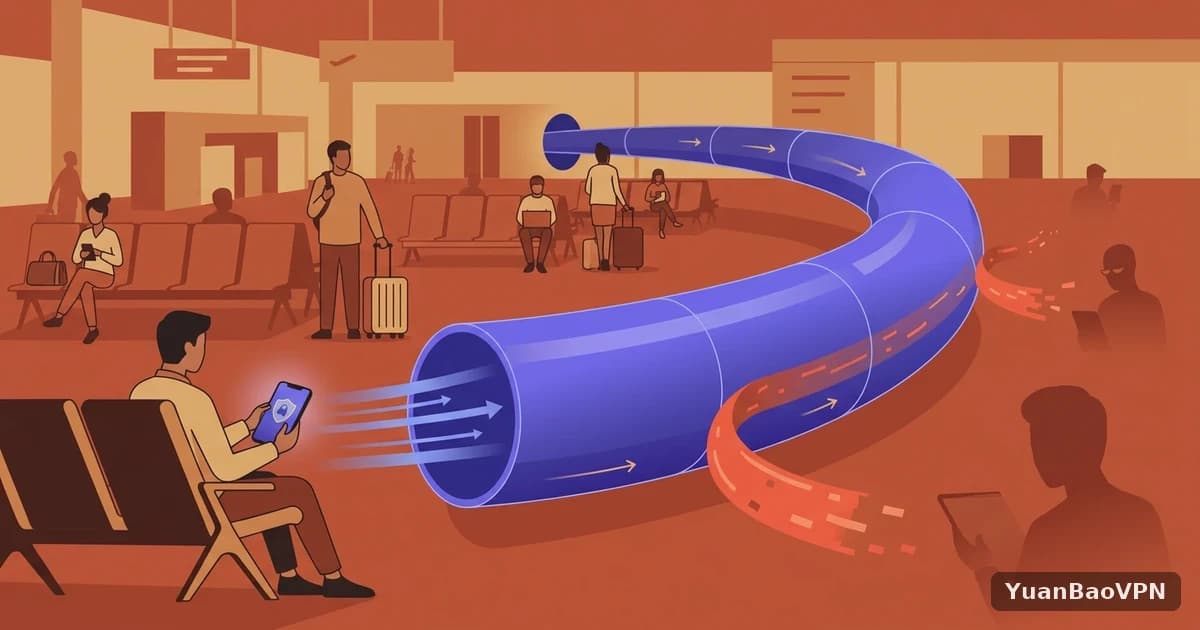 元宝VPN · 公共WiFi下,数据是怎么被看光的?一次加密原理科普