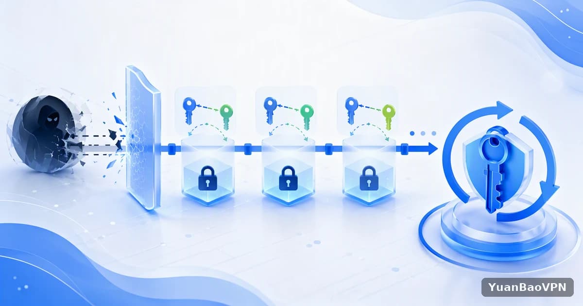 元宝VPN · 前向保密是什么?VPN 为什么要定期更换密钥,和长期密钥泄露有什么关系